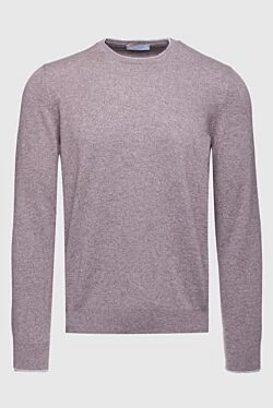 Cashmere jumper gray for men