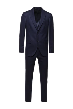 Men's suit made of wool, blue