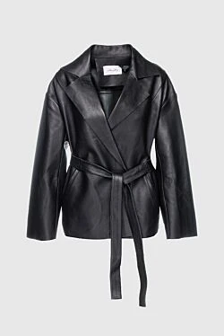 Jacket made of genuine leather black for women