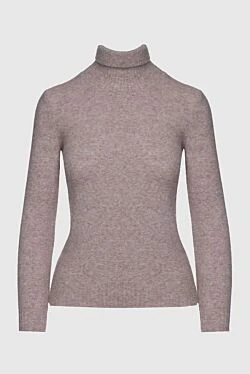 Beige cashmere jumper for women