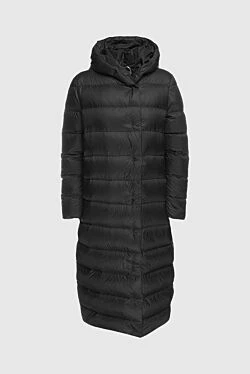 Women's black polyester down jacket