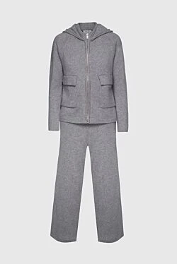 Women's gray walking suit made of cashmere