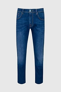 Blue cotton jeans for men