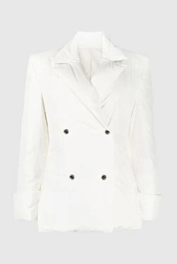 White polyester down jacket for women