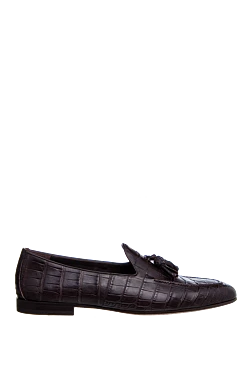 Brown Alligator Loafers for men