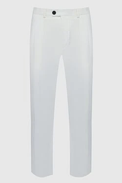 White linen trousers for men