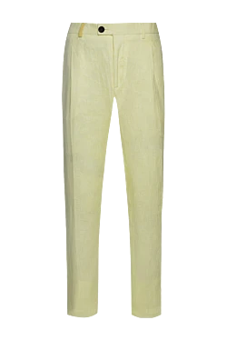 Men's yellow linen trousers