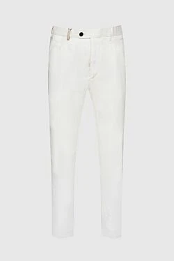 White linen trousers for men