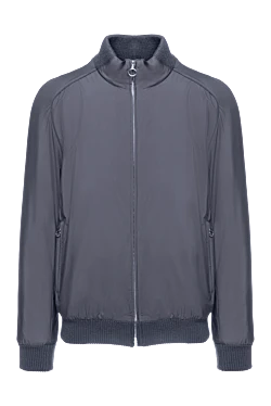 Куртка из нейлона и кашемира серая мужская