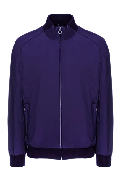 Куртка из нейлона и кашемира фиолетовая мужская