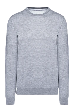 Wool jumper gray for men