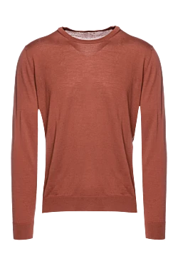 Wool jumper orange for men