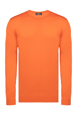 Wool jumper orange for men