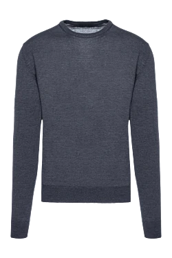 Wool jumper gray for men