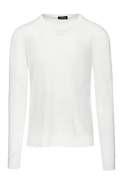 White wool jumper for men