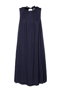 Blue viscose dress for women