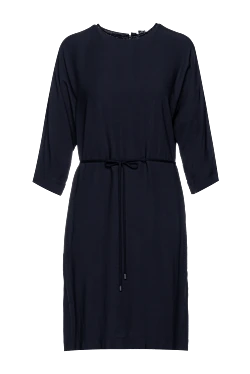 Blue acetate and viscose dress for women