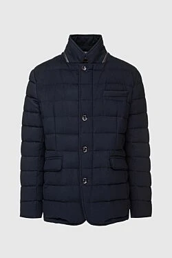 Down jacket men's cashmere blue