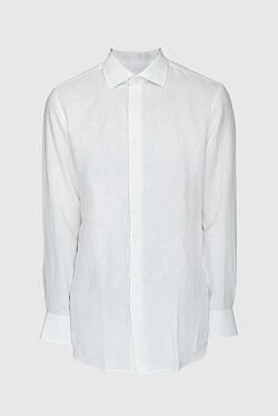 Men's white linen shirt