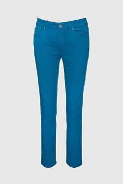 Blue cotton jeans for women