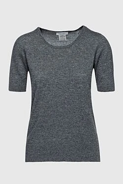 Gray cashmere jumper for women