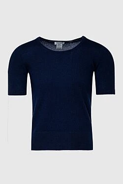 Blue cashmere jumper for women