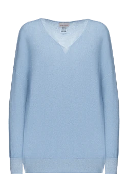 Blue cashmere jumper for women