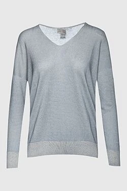 Gray cashmere jumper for women