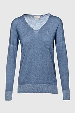 Blue cashmere jumper for women