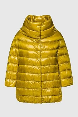 Women's yellow polyamide down jacket