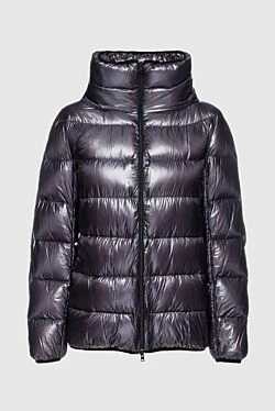 Gray polyamide down jacket for women