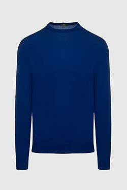 Cotton jumper blue for men