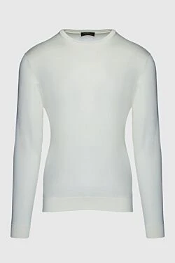 White silk jumper for men