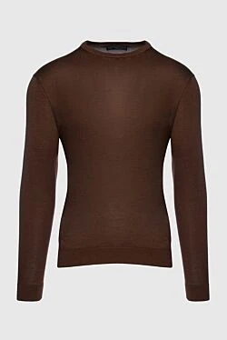 Silk jumper brown for men