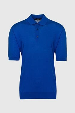 Cotton polo blue for men