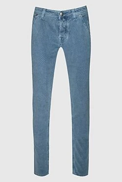 Blue cotton jeans for men