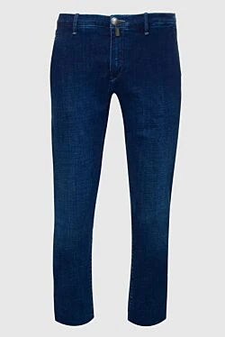 Blue cotton jeans for men