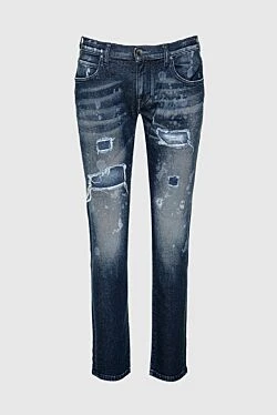 Blue cotton jeans for women