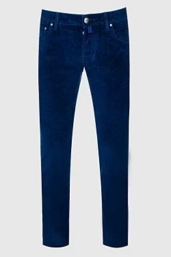 Blue cotton jeans for men