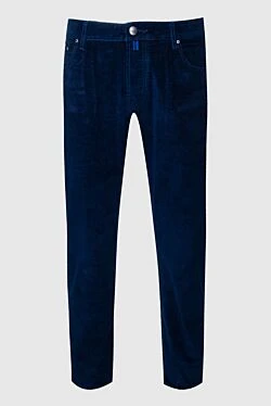 Blue cotton jeans for men