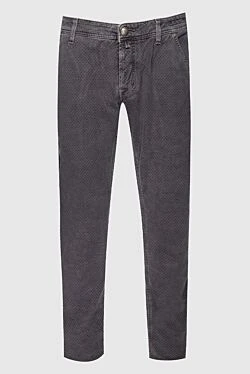 Gray cotton jeans for men