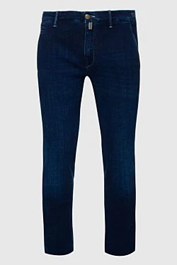 Blue cotton jeans for men