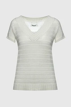 White cashmere jumper for women