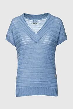 Blue cashmere jumper for women