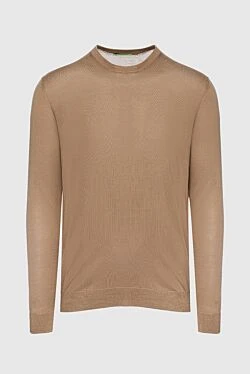 Silk jumper brown for men