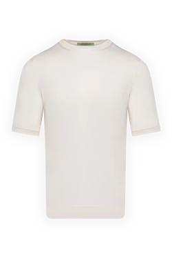 White silk jumper for men