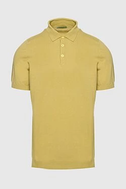 Cotton polo yellow for men