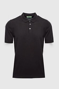 Cotton polo black for men