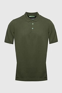 Cotton polo green for men