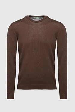 Cotton jumper brown for men